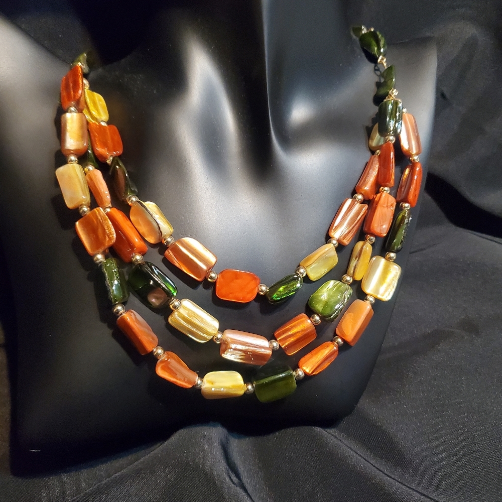 Beautiful colorful neck